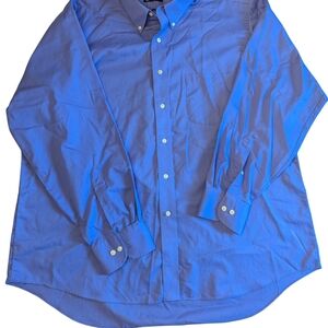 EUC Chaps Classic Fit Twill Purple Men's XXL Dress Shirt 34/35